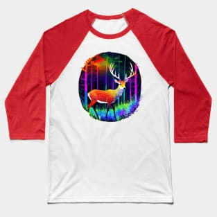 Magical Forest Deer 2 Baseball T-Shirt